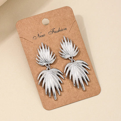 1 Pair Nordic Style Leaves Ginkgo Leaf Alloy Drop Earrings