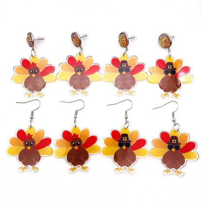 1 Pair Novelty Cartoon Character Arylic Drop Earrings