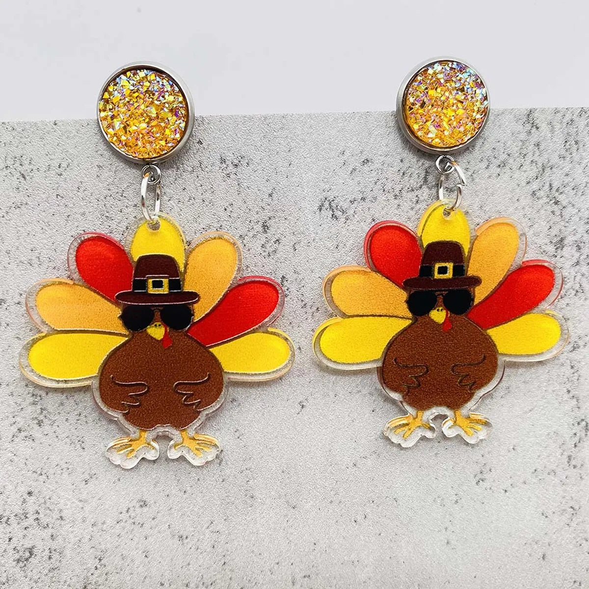 1 Pair Novelty Cartoon Character Arylic Drop Earrings