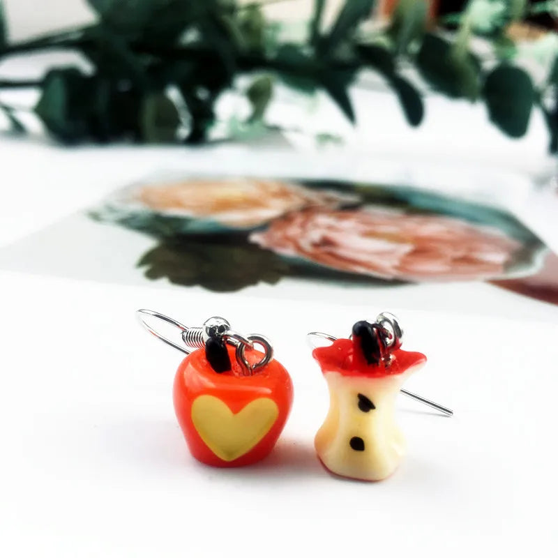 1 Pair Novelty Fruit Resin Women'S Ear Hook