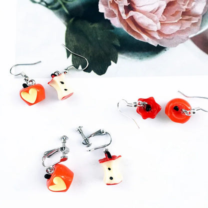 1 Pair Novelty Fruit Resin Women'S Ear Hook