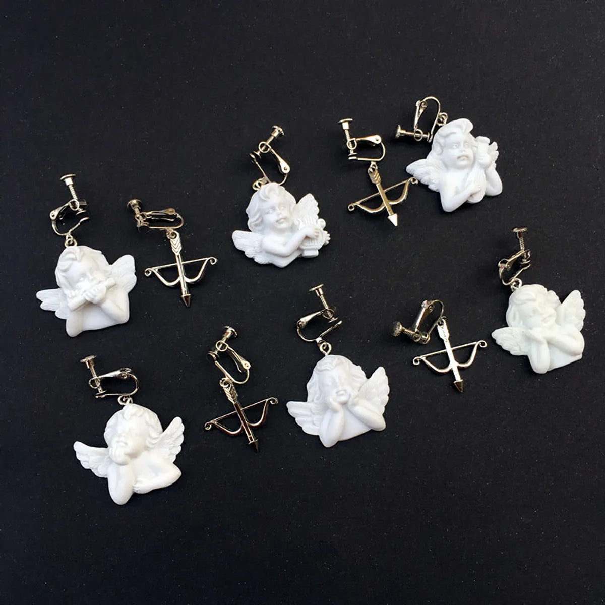 1 Pair Novelty Geometric Resin Plating Women's Earrings