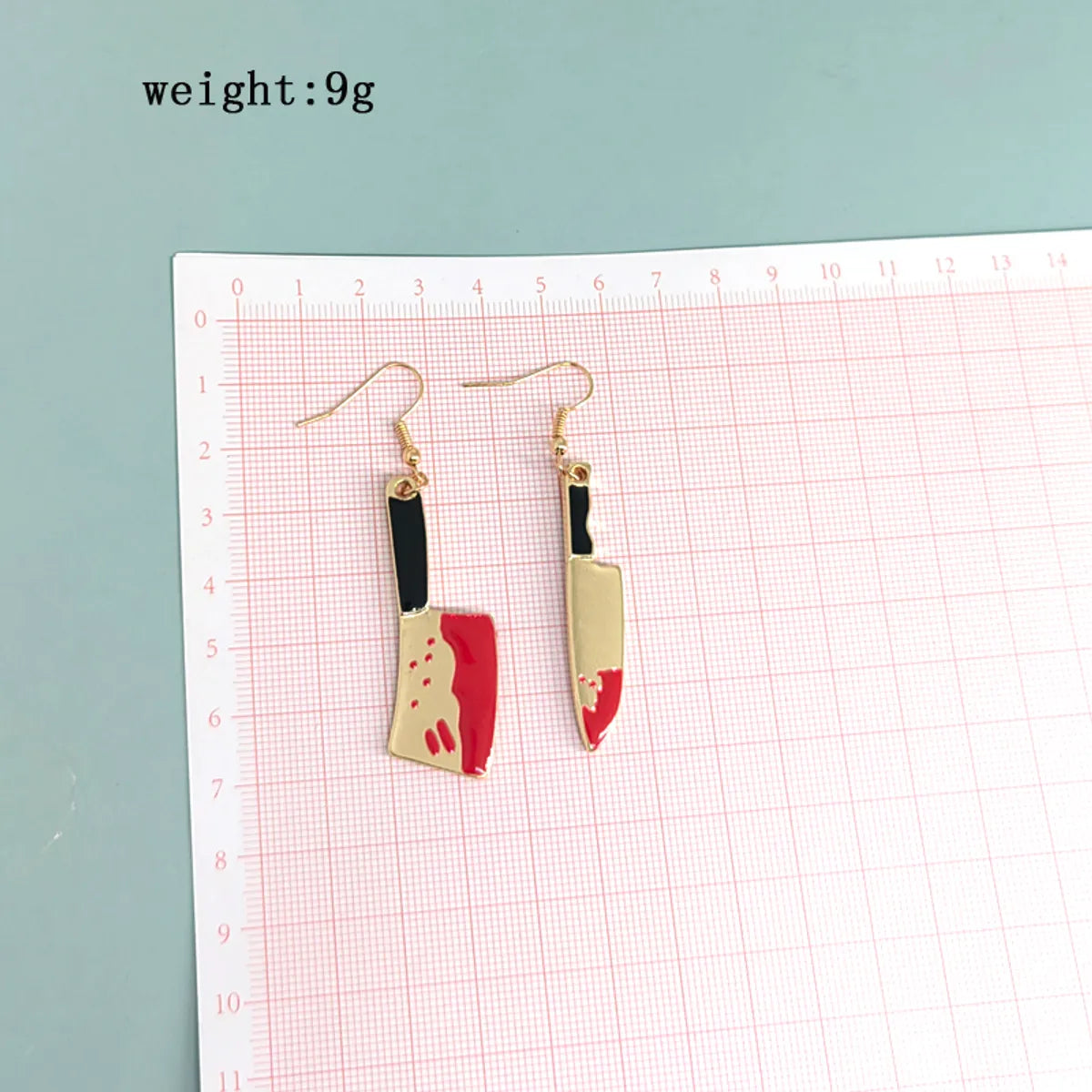 1 Pair Original Design Kitchen Knife Plating Alloy Drop Earrings