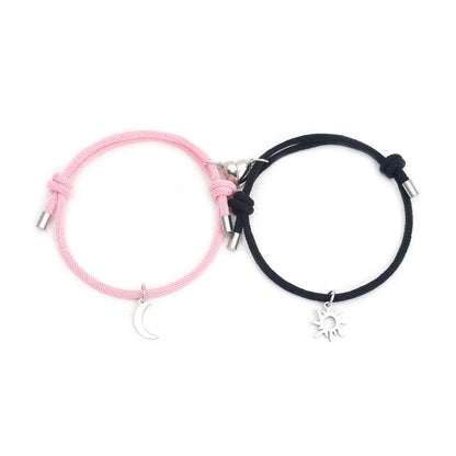 Original Design Moon Nylon Couple Bracelets