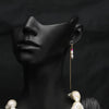 1 Pair Original Design Solid Color Plating Freshwater Pearl 18k Gold Plated Drop Earrings