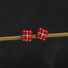 1 Pair Original Design Solid Color Plating Freshwater Pearl 18k Gold Plated Ear Studs