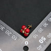 1 Pair Original Design Solid Color Plating Freshwater Pearl 18k Gold Plated Ear Studs
