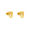 1 Pair Preppy Style Simple Style Cross Letter Owl 304 Stainless Steel Ear Studs