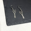 1 Pair Punk Cool Style Scissors Plating Alloy Drop Earrings