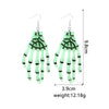 1 Pair Punk Skull Handmade Resin Drop Earrings