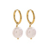 1 Pair Retro Baroque Style Sweet Flower Imitation Pearl Alloy Earrings