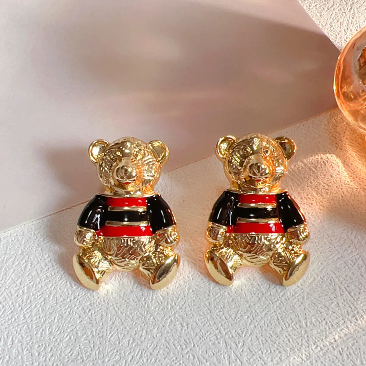 1 Pair Retro Bear Horse Alloy Ear Studs