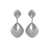 1 Pair Retro Classic Style Shell Plating Iron Drop Earrings