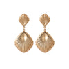 1 Pair Retro Classic Style Shell Plating Iron Drop Earrings