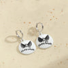 1 Pair Retro Commute Pumpkin Asymmetrical Enamel Alloy Drop Earrings