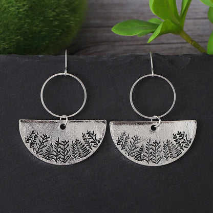 1 Pair Retro Ethnic Style Geometric Zinc Alloy Drop Earrings