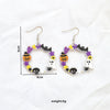 1 Pair Retro Funny Halloween Pattern Arylic Alloy Drop Earrings