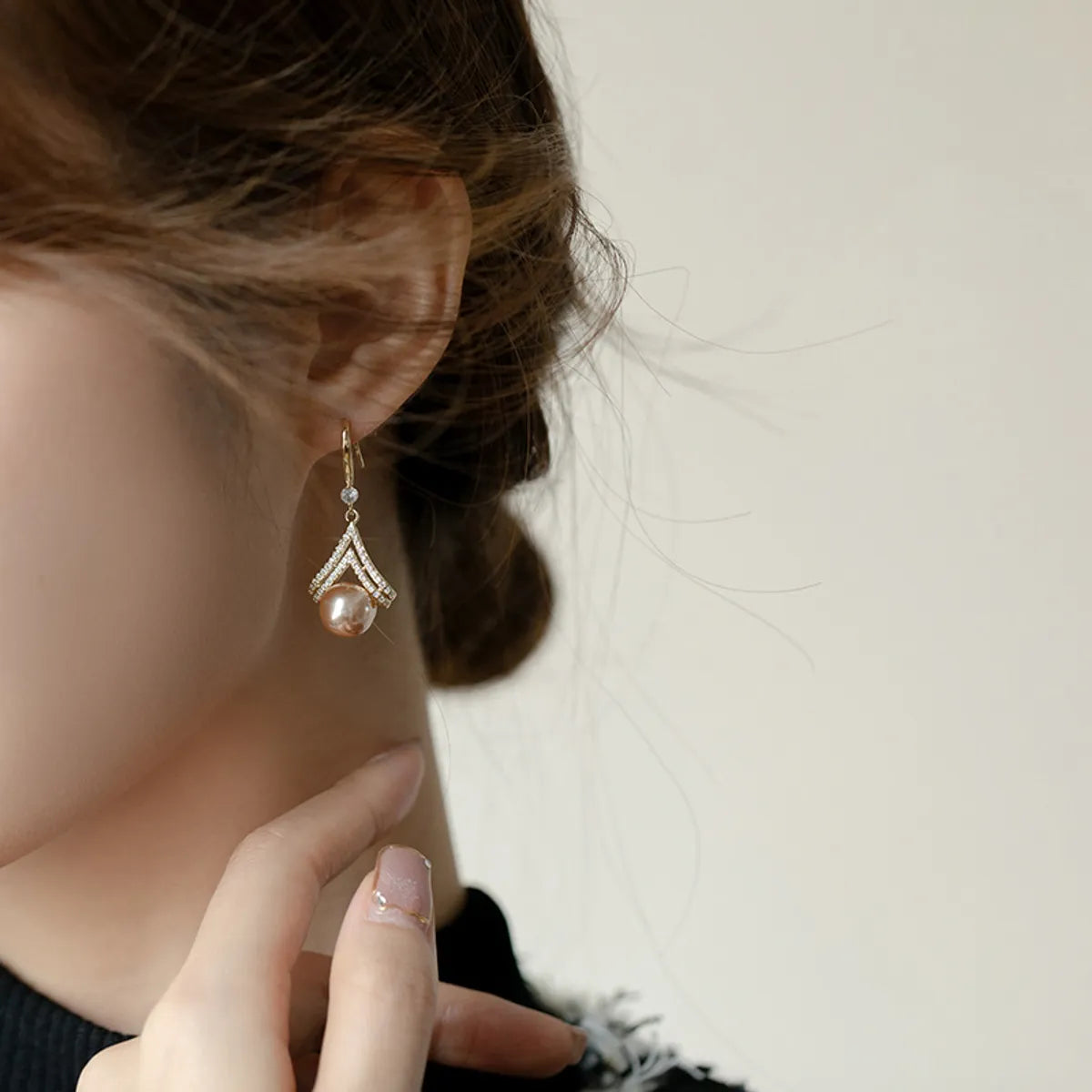 1 Pair Retro Geometric Alloy Drop Earrings