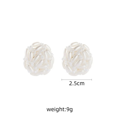 1 Pair Retro Geometric Alloy Ear Studs