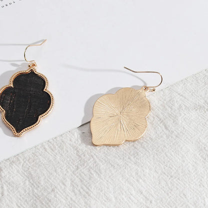 1 Pair Retro Geometric Alloy Plating Women's Drop Earrings