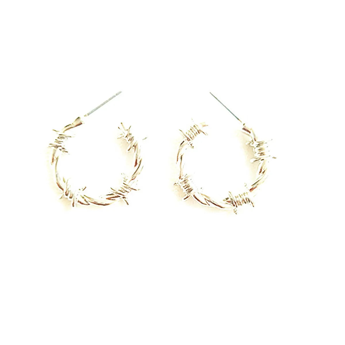 1 Pair Retro Geometric Alloy Plating Women's Ear Studs