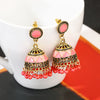 1 Pair Retro Geometric Color Block Alloy Drop Earrings