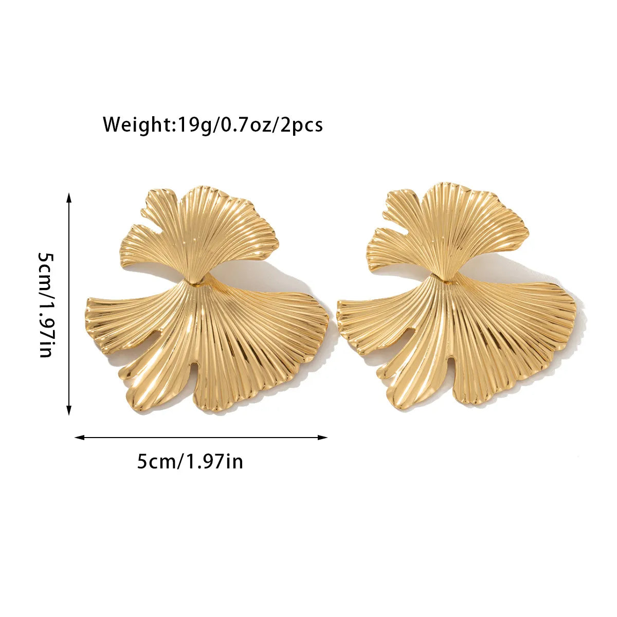 1 Pair Retro Geometric Flower Butterfly Plating Inlay Titanium Steel Tiger Eye 18K Gold Plated Ear Studs