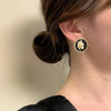 1 Pair Retro Geometric Plating Alloy Earrings Ear Studs