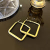 1 Pair Retro Geometric Plating Alloy Earrings Ear Studs