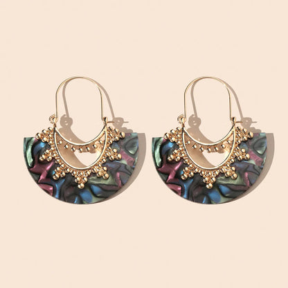 1 Pair Retro Geometric Snake Alloy Earrings