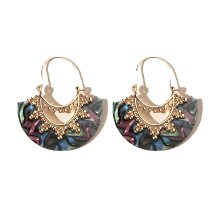 1 Pair Retro Geometric Snake Alloy Earrings