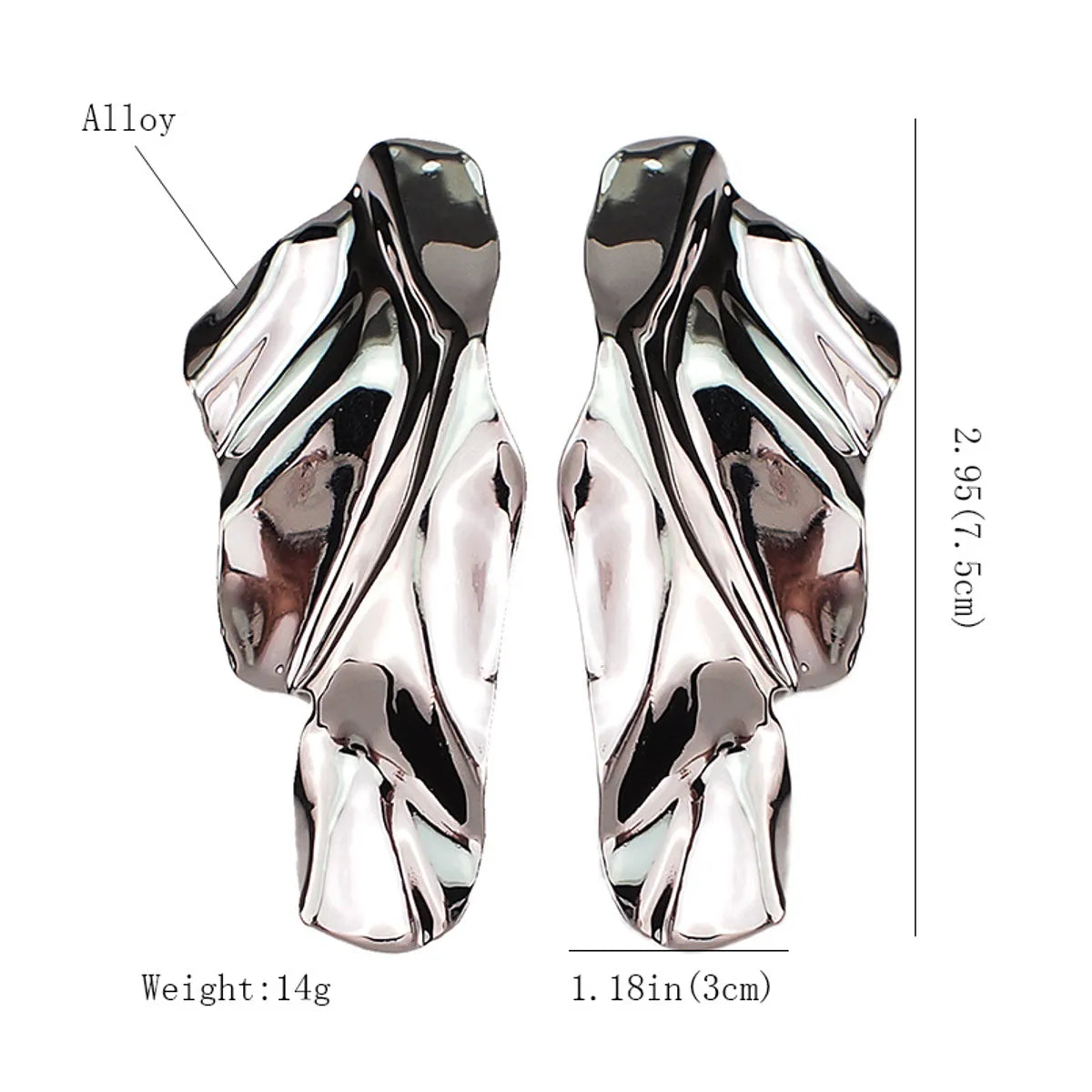 1 Pair Retro Irregular Geometric Alloy Plating Women'S Earrings