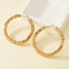 1 Pair Retro Lady Circle Plating Alloy Ferroalloy 14k Gold Plated Hoop Earrings