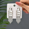 1 Pair Retro Lady Romantic Geometric Inlay Copper Alloy Glass Drop Earrings