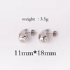 1 Pair Retro Lady Water Droplets Plating Copper Ear Studs