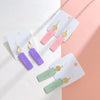 1 Pair Retro Leaf Flower Rectangle Soft Clay Women'S Drop Earrings
