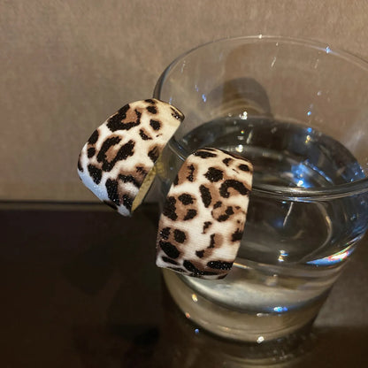 1 Pair Retro Leopard Alloy Earrings