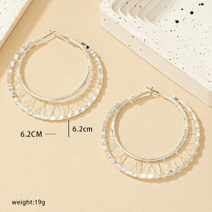 1 Pair Retro Modern Style Geometric Plating Alloy Earrings