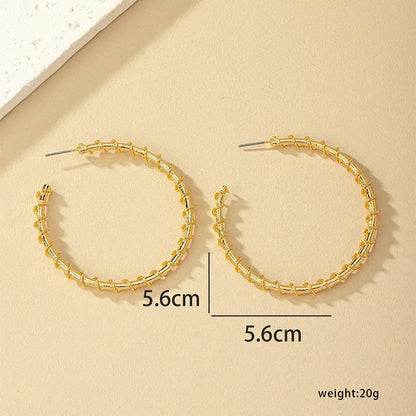 1 Pair Retro Roman Style Geometric Plating Alloy Earrings