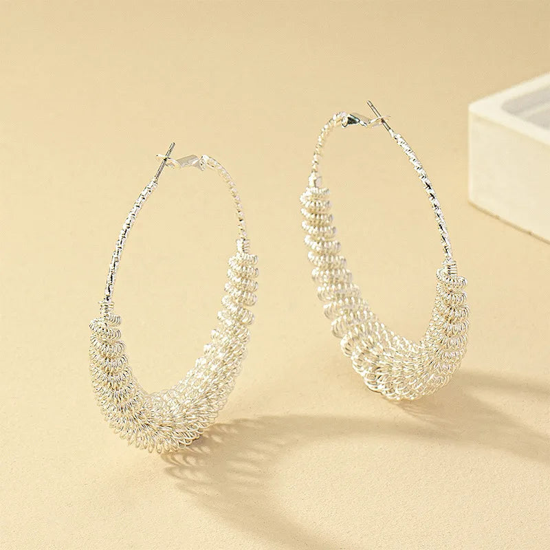 1 Pair Retro Roman Style Geometric Plating Alloy Earrings