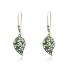 1 Pair Retro Round Alloy Patchwork Women'S Drop Earrings