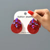 1 Pair Retro Round Rhinestone Women'S Earrings