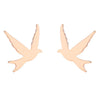 1 Pair Retro Simple Style Animal Bird Polishing Plating 304 Stainless Steel 18K Gold Plated Ear Studs