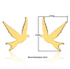 1 Pair Retro Simple Style Animal Bird Polishing Plating 304 Stainless Steel 18K Gold Plated Ear Studs