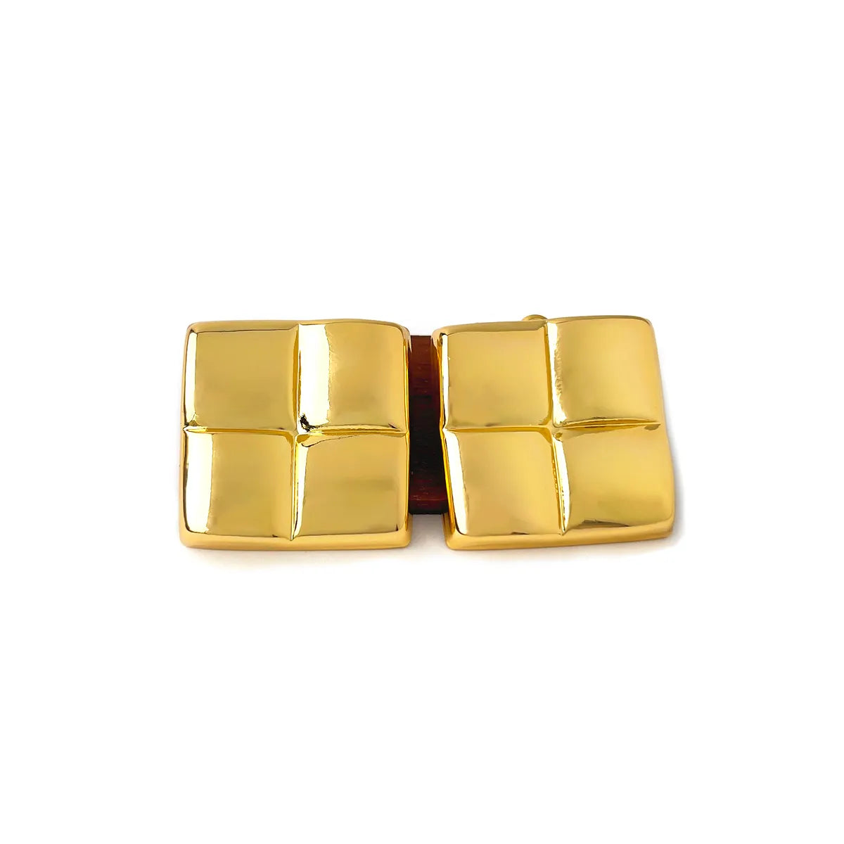 1 Pair Retro Simple Style Geometric Copper 18K Gold Plated Ear Studs