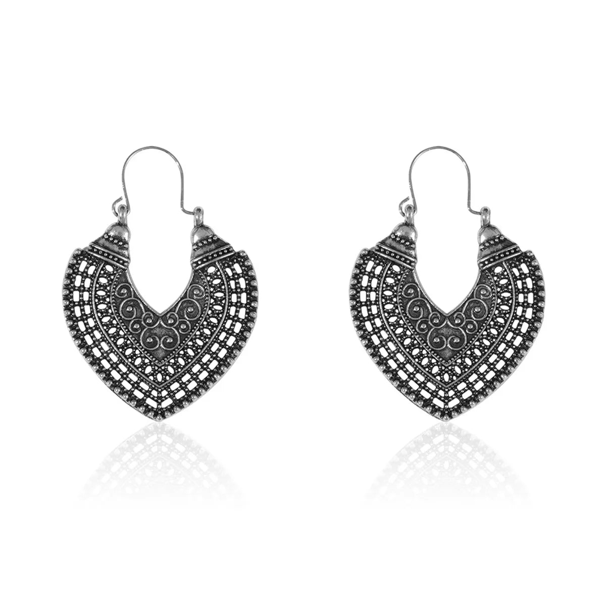 1 Pair Retro Simple Style Geometric Plating Alloy Drop Earrings