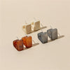 1 Pair Retro Simple Style Geometric Stoving Varnish Acetic Acid Sheets Ear Studs