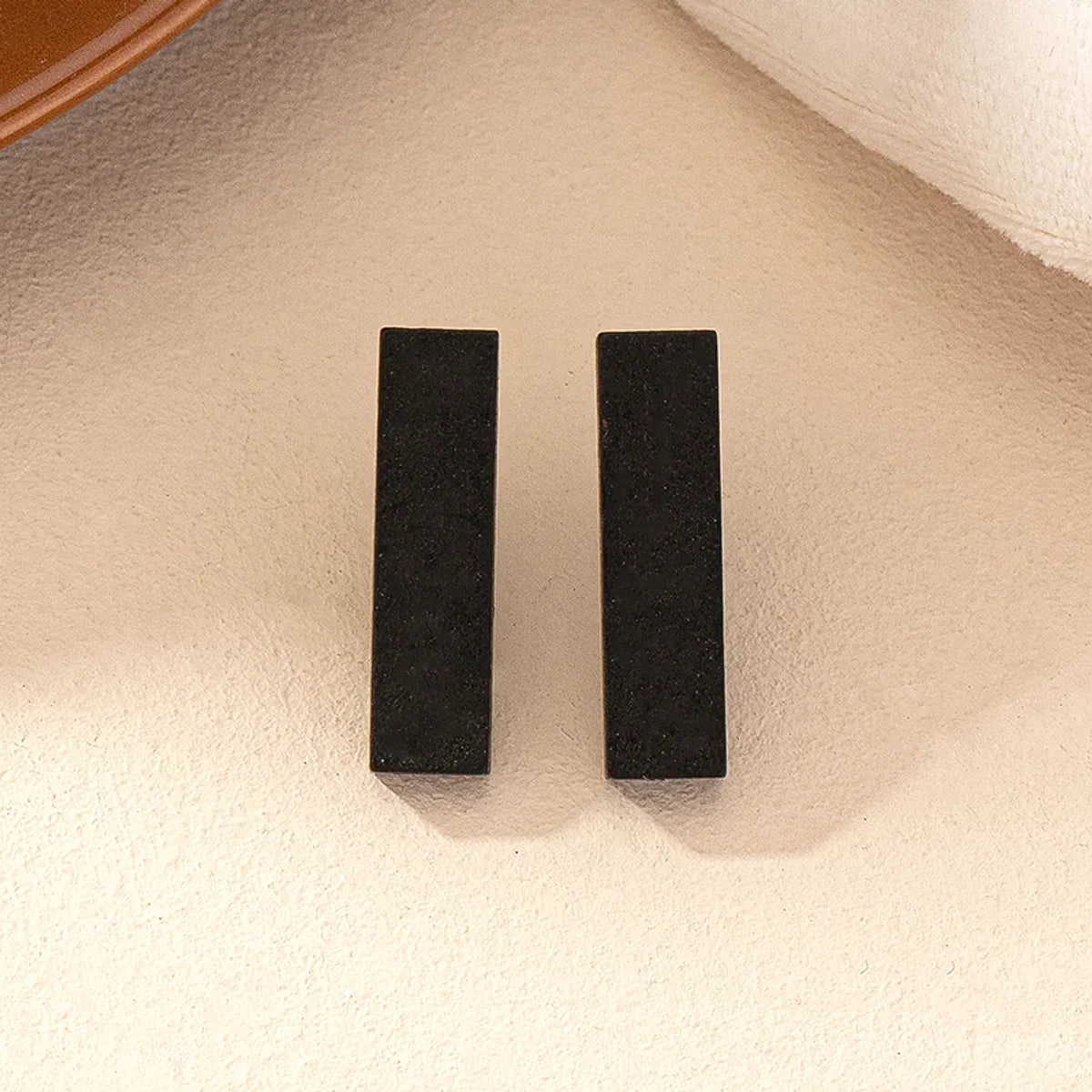 1 Pair Retro Simple Style Quadrilateral Plating Arylic Drop Earrings