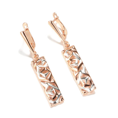 1 Pair Retro Simple Style U Shape Copper Drop Earrings