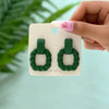 1 Pair Retro Square Arylic Women'S Earrings